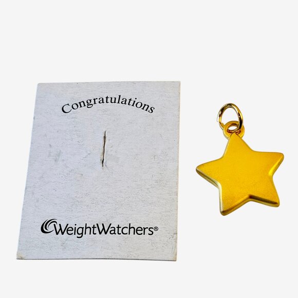 Weight Watchers Gold Star Charm Pendant Jewelry WW Collectible New - Picture 3 of 5